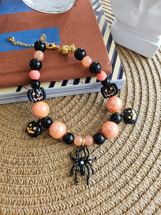 Wicked Pumpkin Pet Necklace