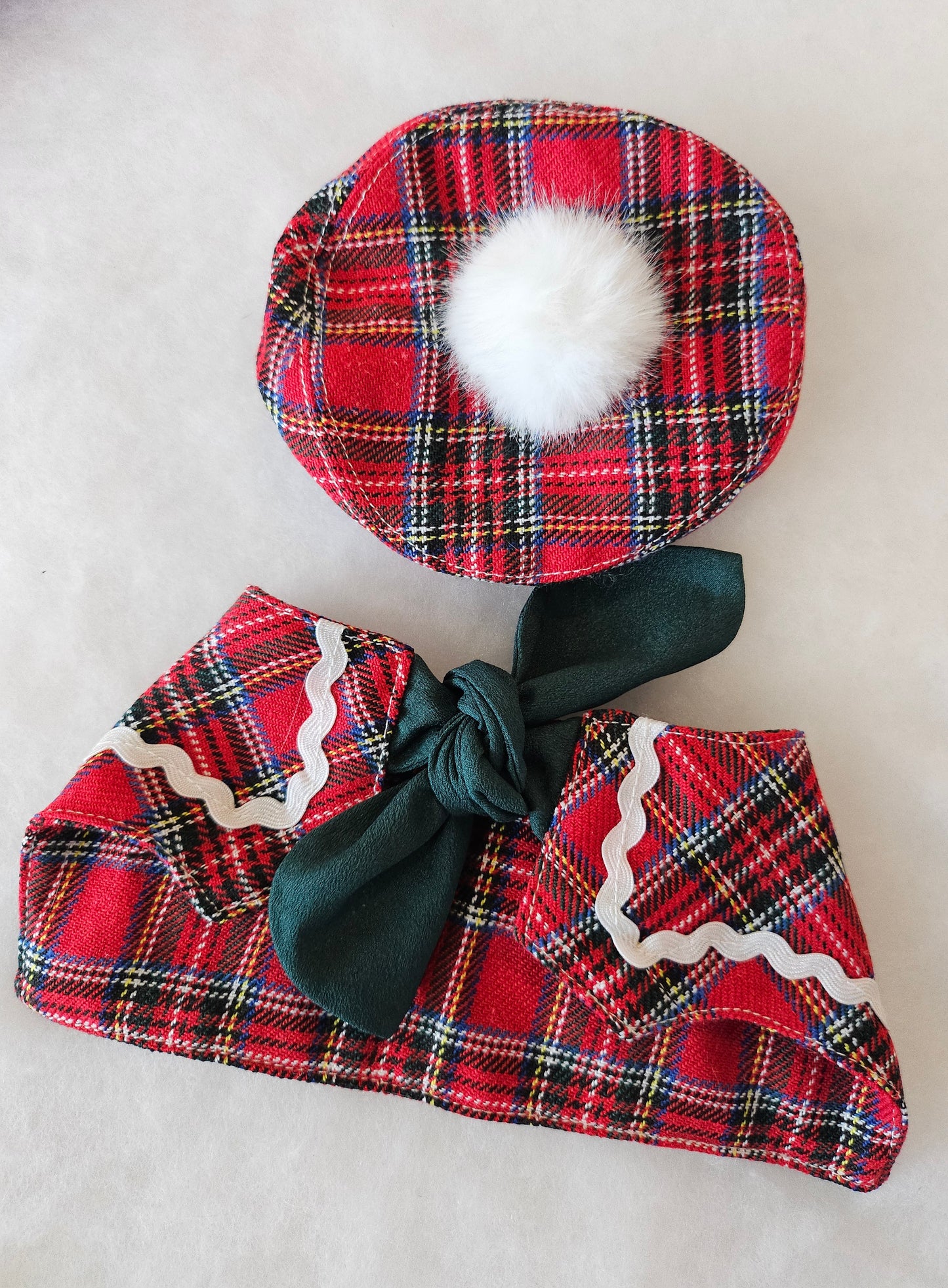 Holly Jolly Beret and Cape