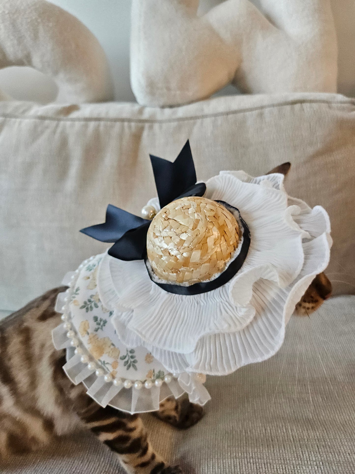 Springtime Pet Straw Hat