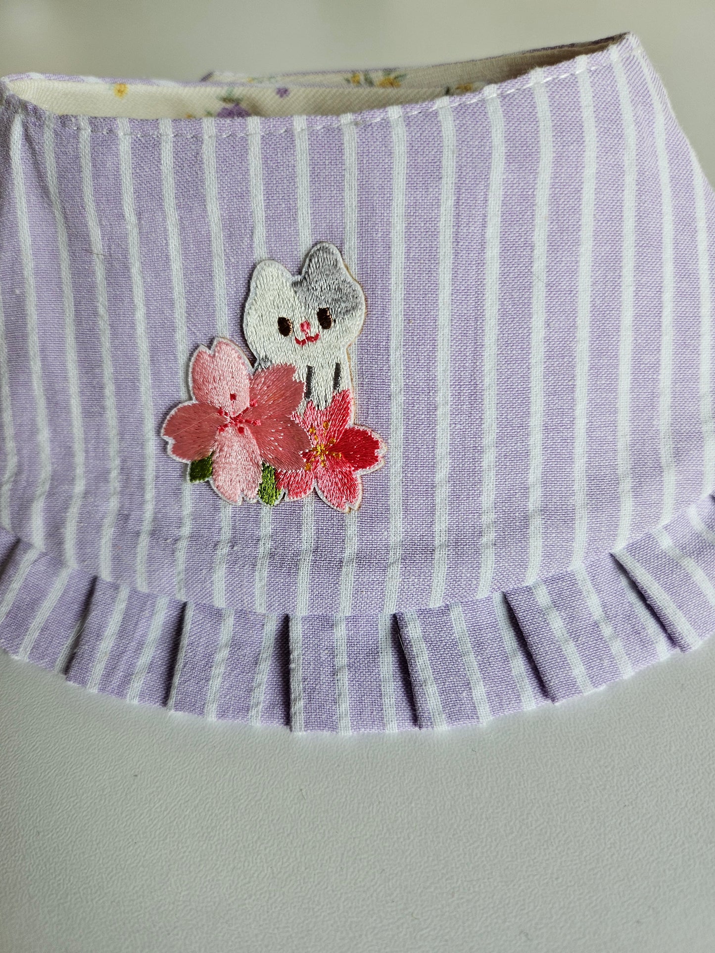 Lilac blossom Pet Bandana (reversible)