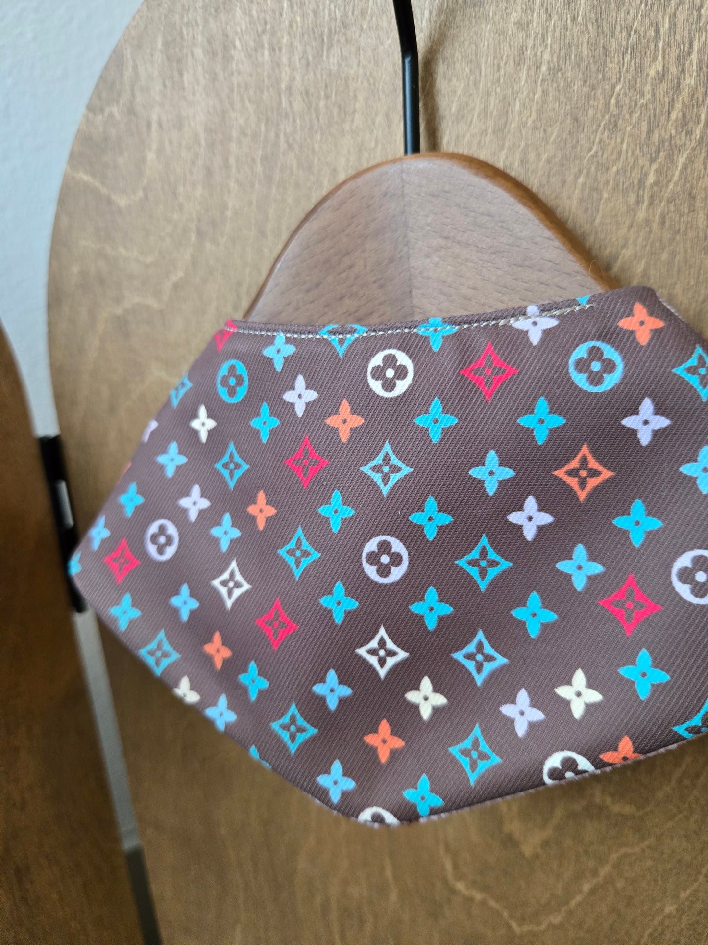 Louis Meowton Pet Bandana (reversible 4-way wear)