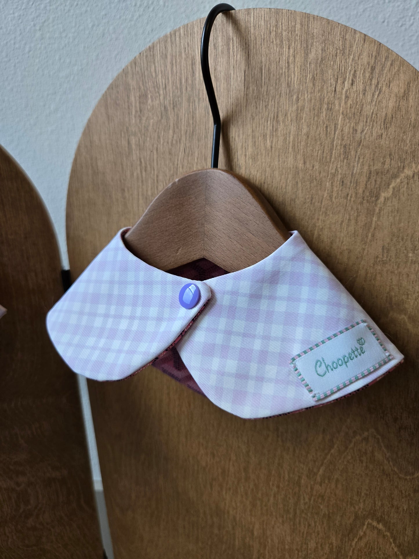 Grrryard Pink Pet Bandana (reversible 4-way wear)
