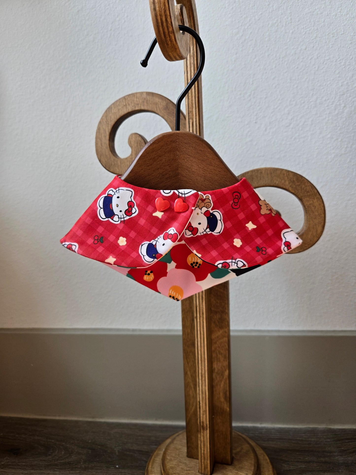 Picnic in Bloom Pet Bandana (reversible 4-way wear)