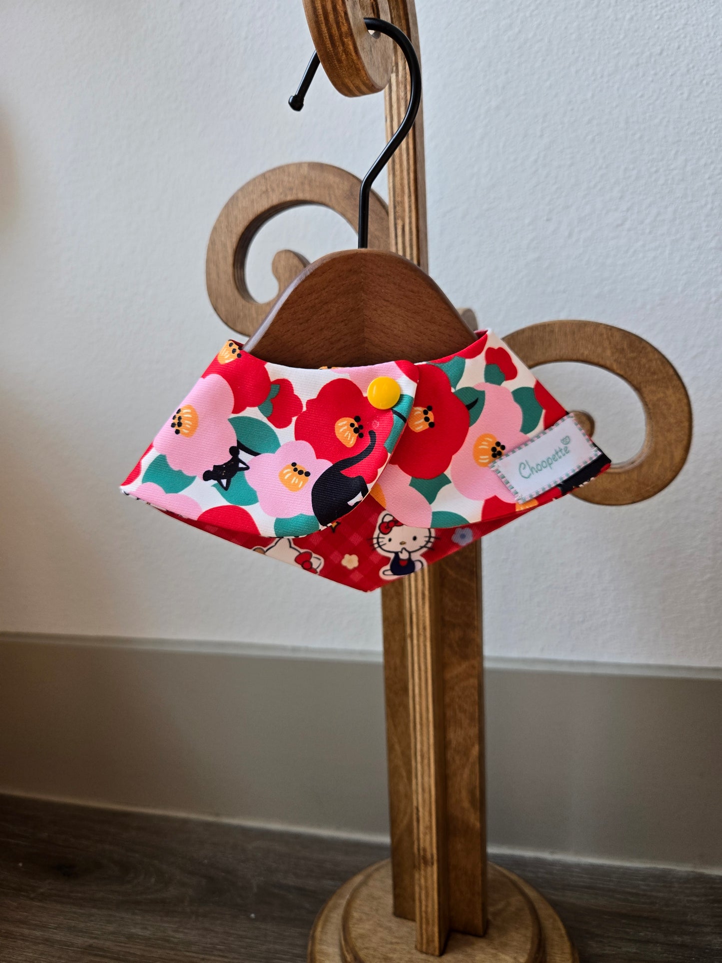 Picnic in Bloom Pet Bandana (reversible 4-way wear)