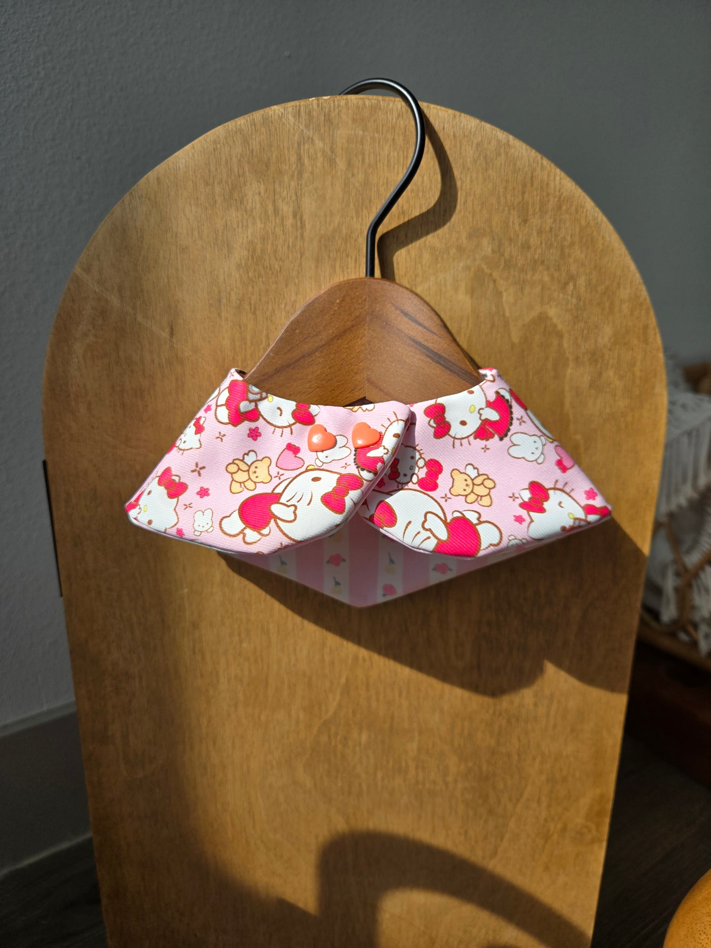 Kitty and Bear Pet Bandana (reversible 4-way wear)