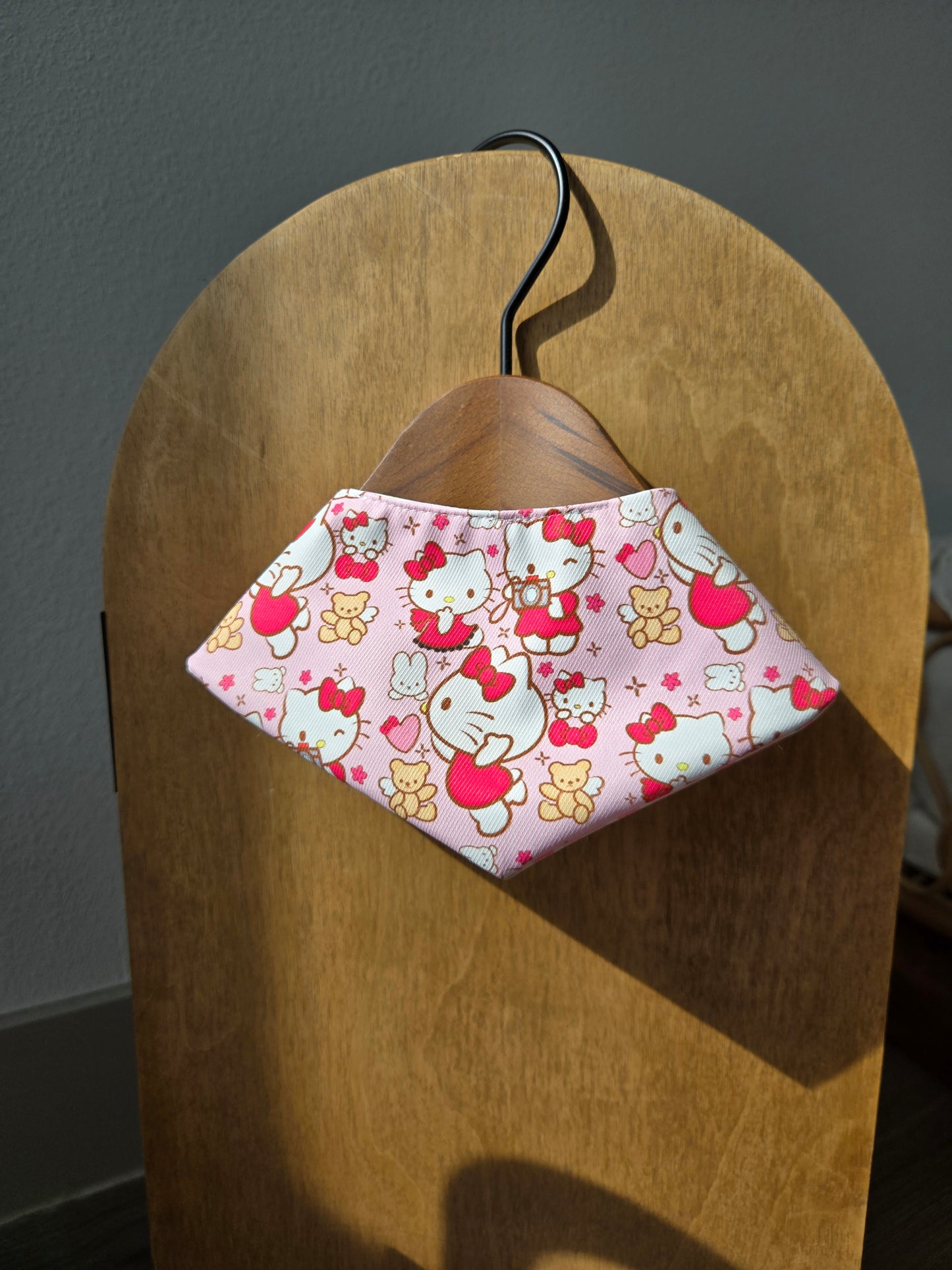 Kitty and Bear Pet Bandana (reversible 4-way wear)