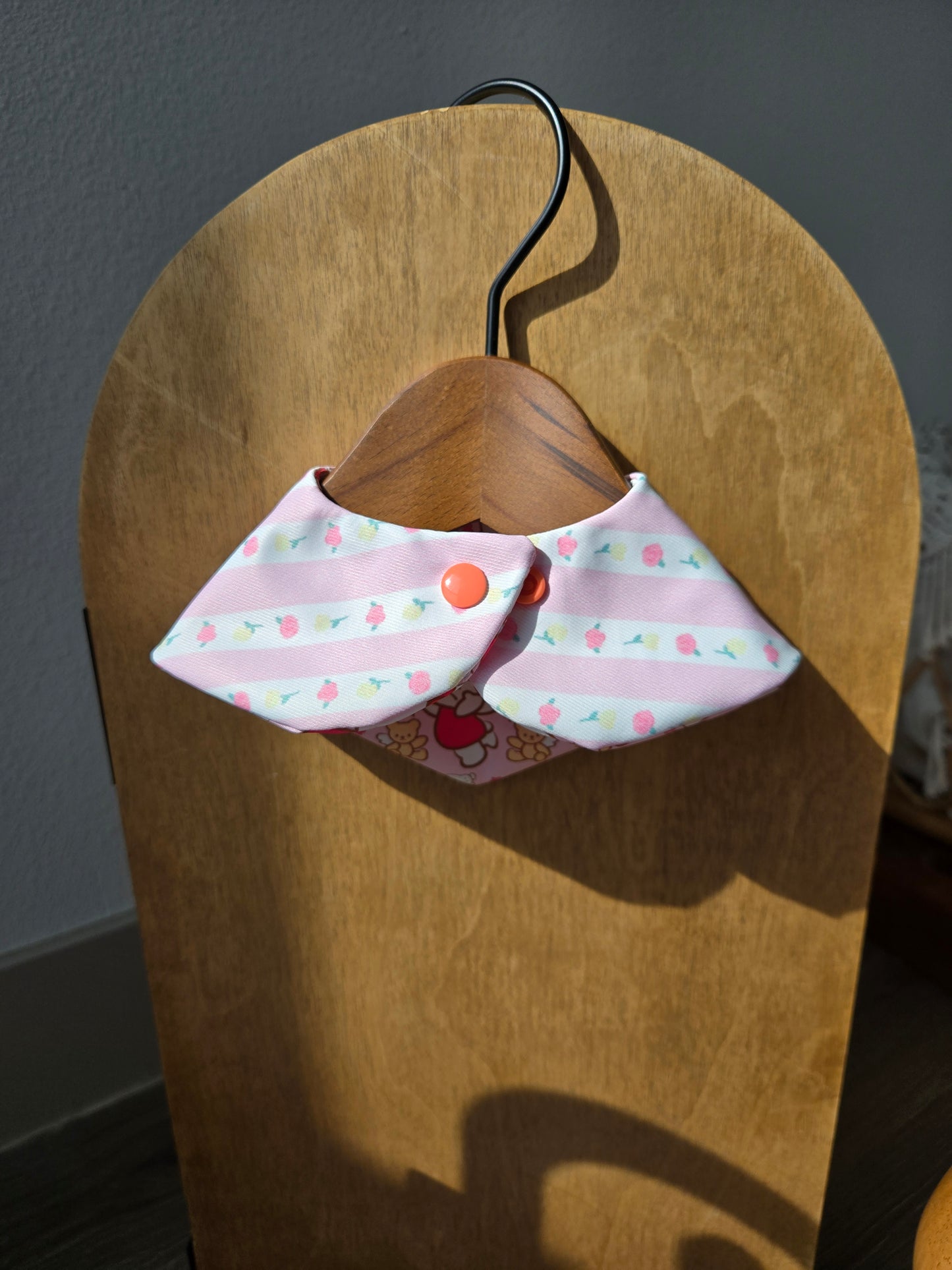 Kitty and Bear Pet Bandana (reversible 4-way wear)