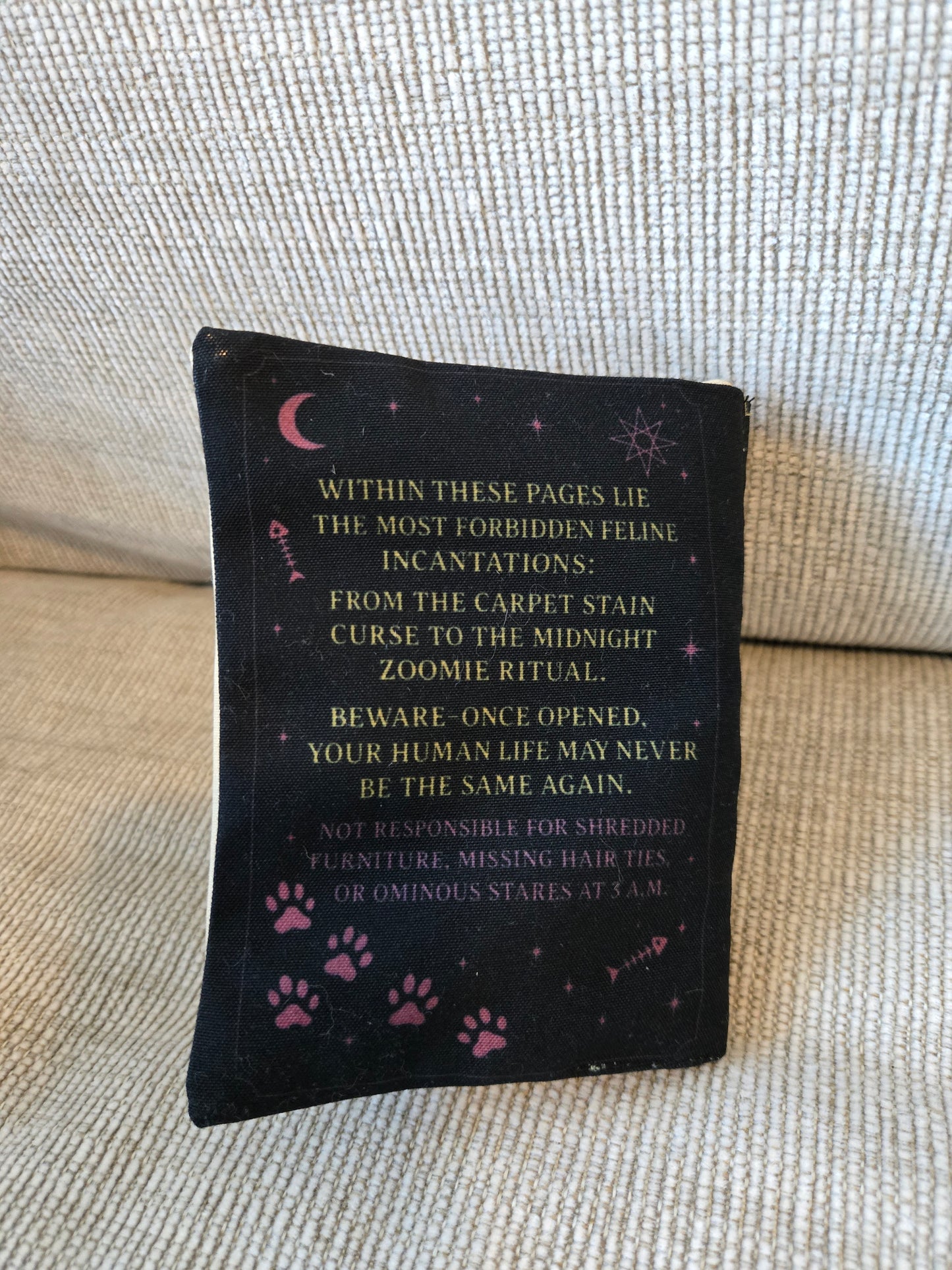Ancient Meowgic Crinkle Catnip Spell Book