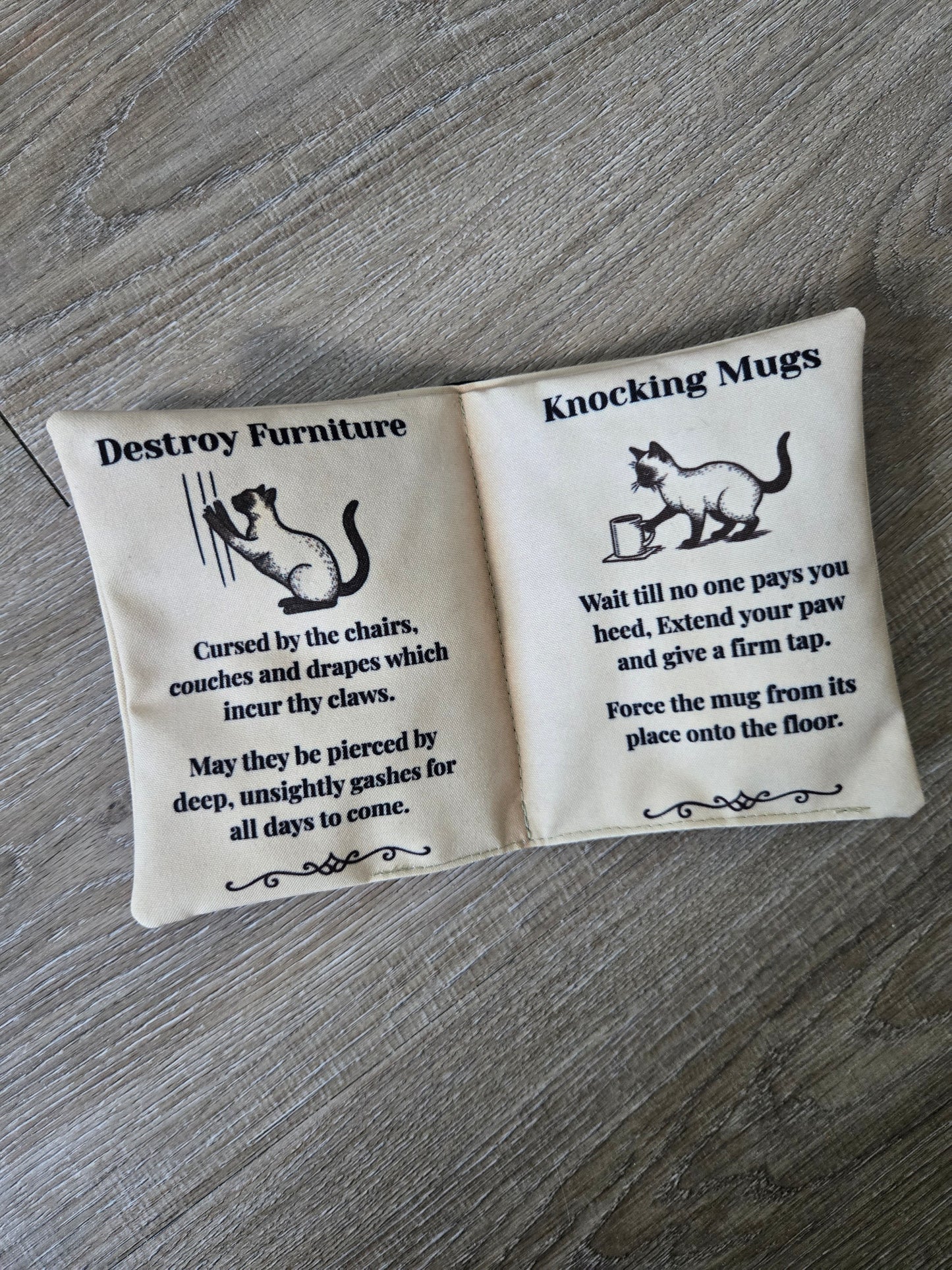 Ancient Meowgic Crinkle Catnip Spell Book