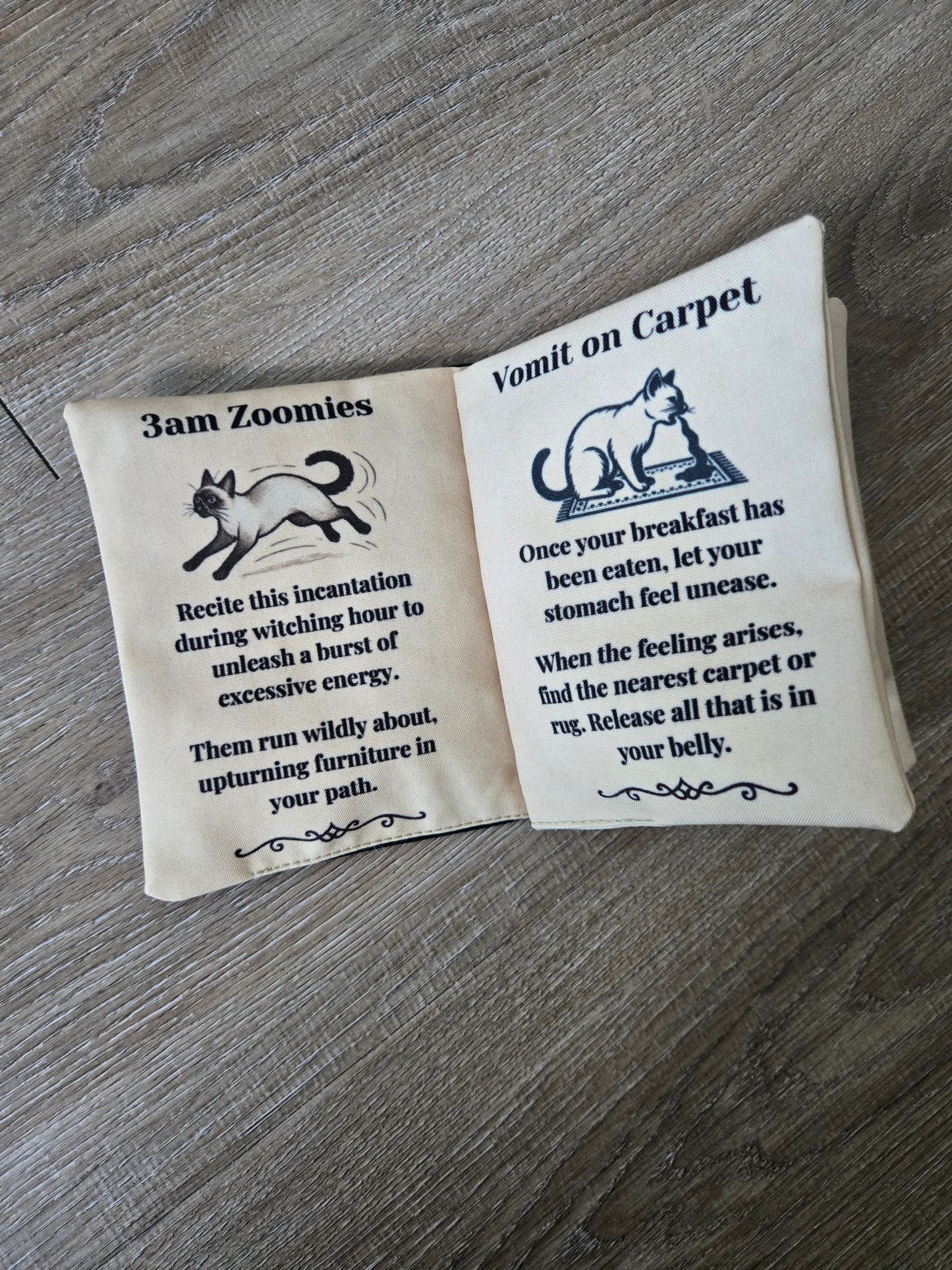 Ancient Meowgic Crinkle Catnip Spell Book