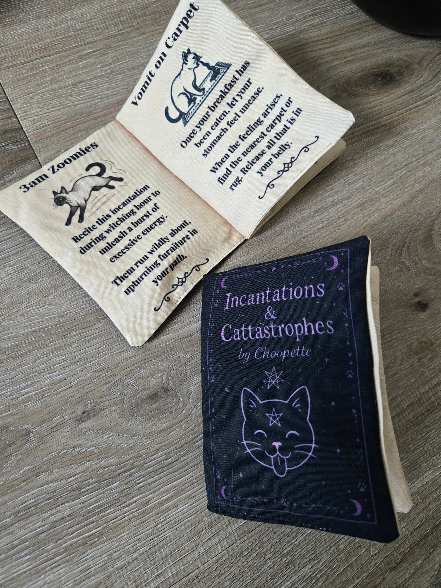 Ancient Meowgic Crinkle Catnip Spell Book