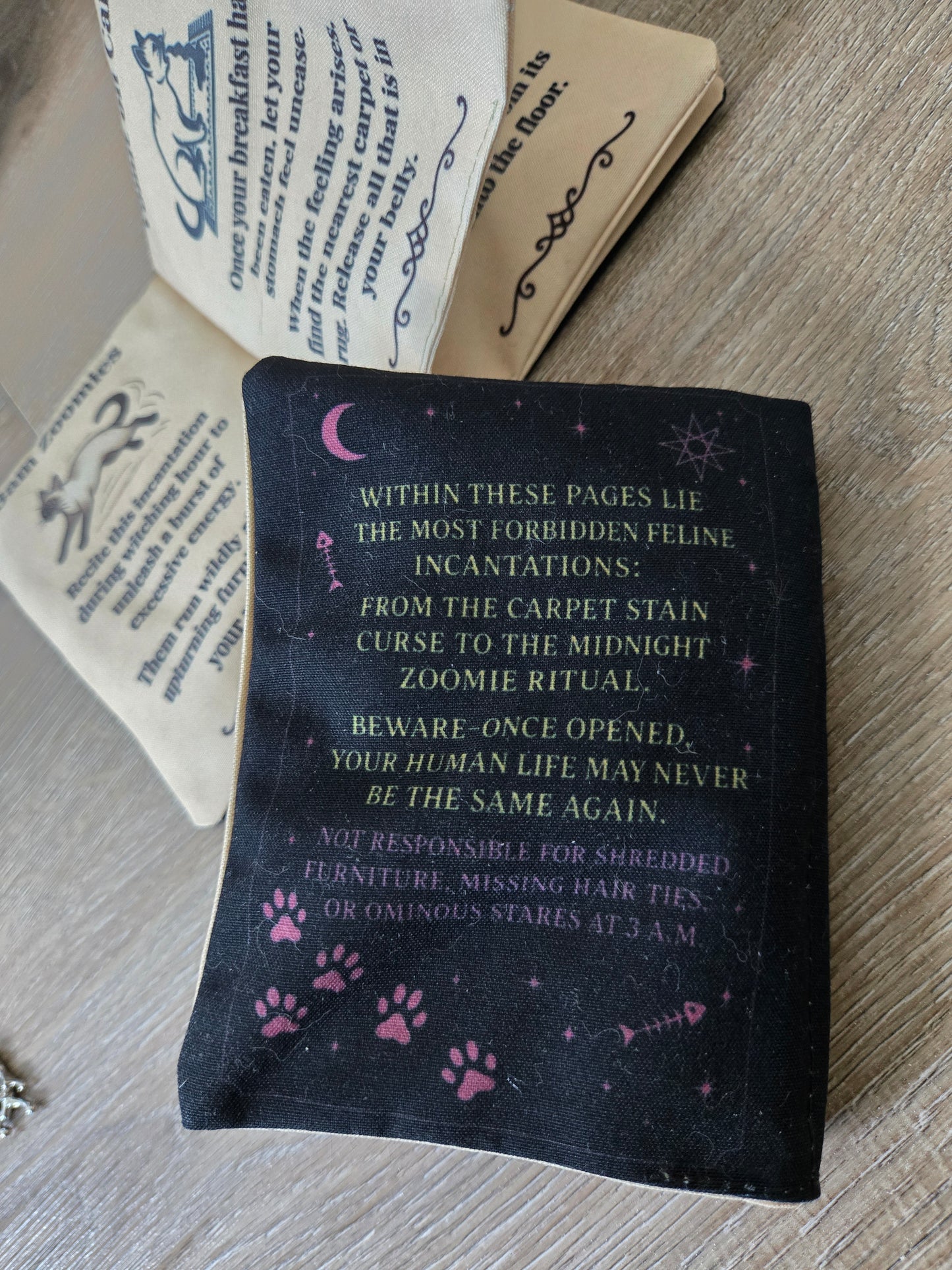 Ancient Meowgic Crinkle Catnip Spell Book
