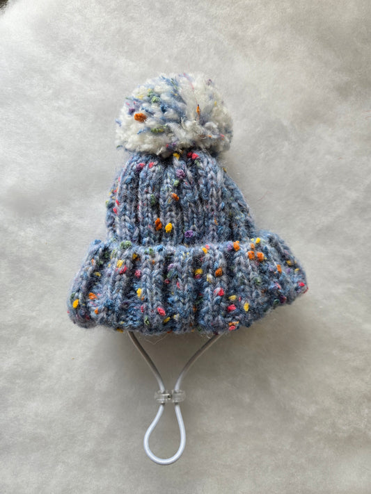Après Ski Pompom Pet Beanie (Blue)