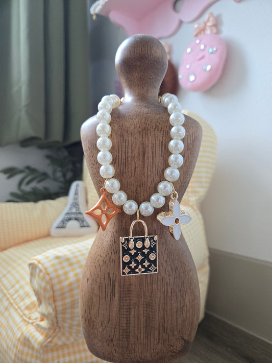 Louis Meowton Black Pet Necklace