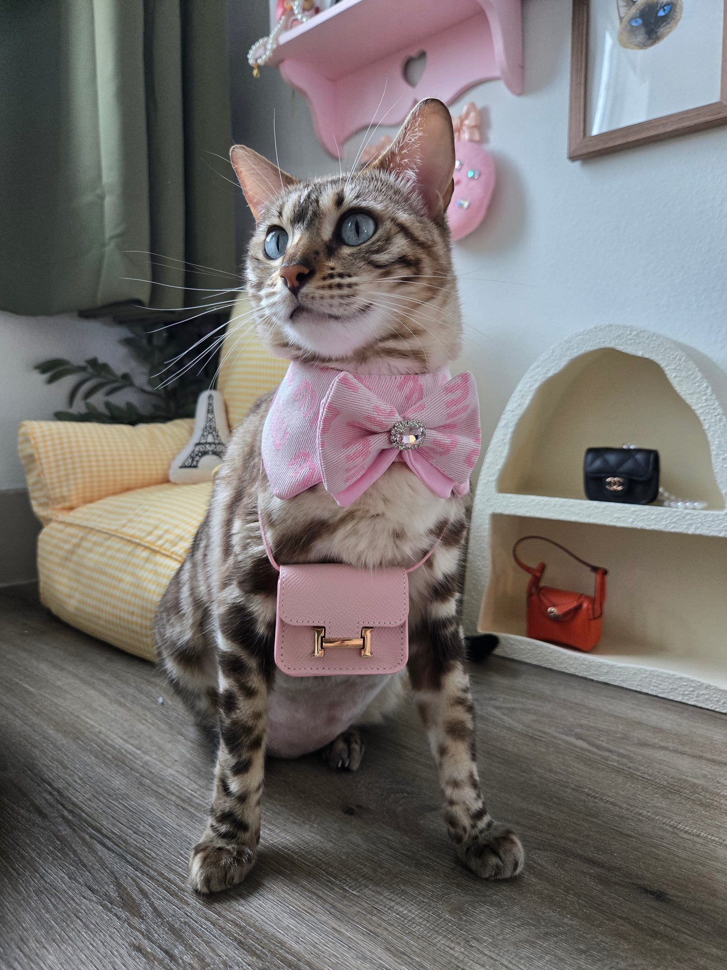 Miau Miau Pink Pet Bandana