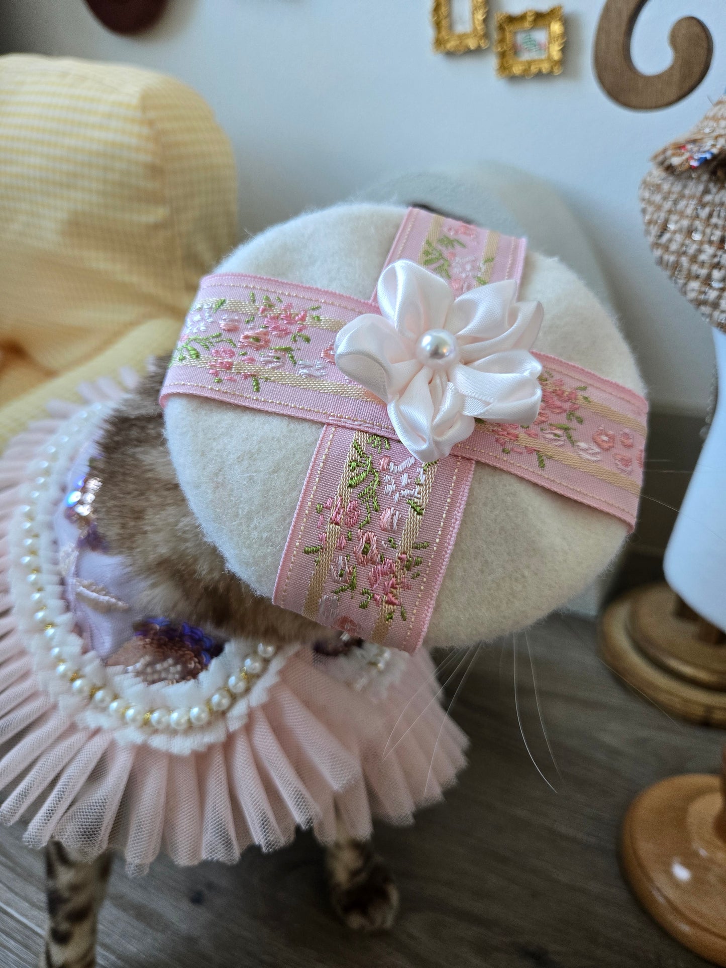 Rosette Pet Beret