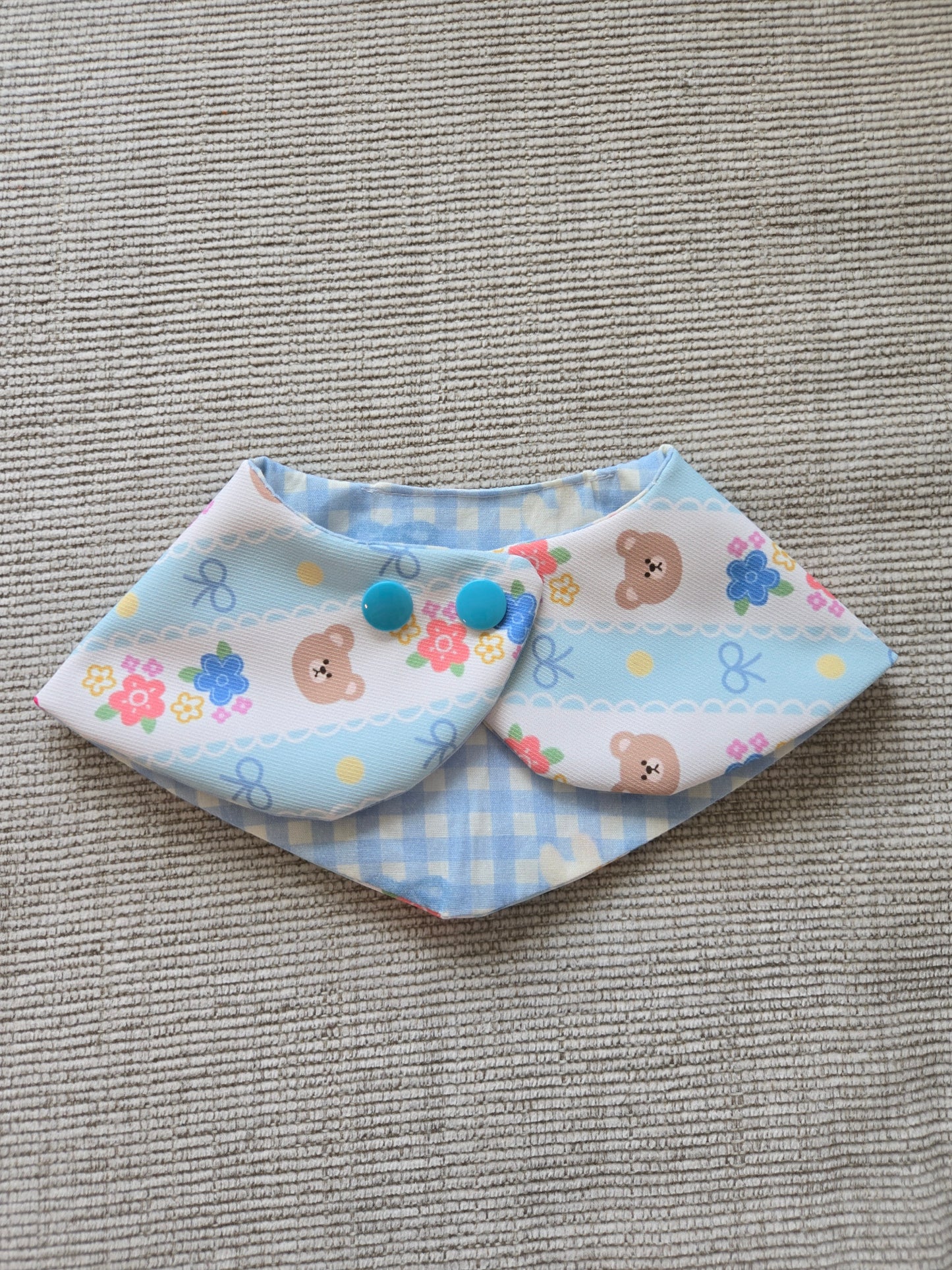 Teddy's meadow Pet Bandana (reversible 4-way wear)