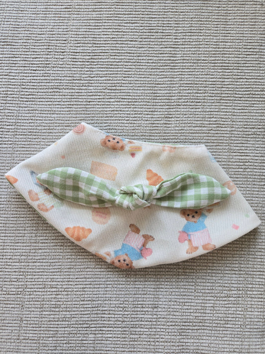 Teddy's picnic Pet Bandana (reversible 4-way wear)