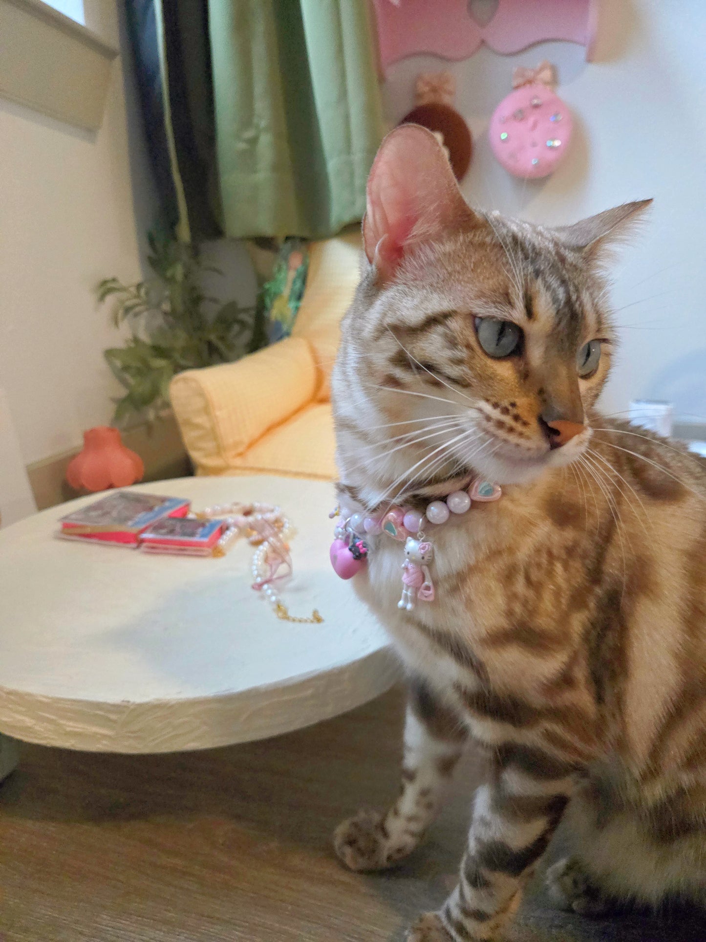 Shopaholic Meowllo Kitty Pet Necklace