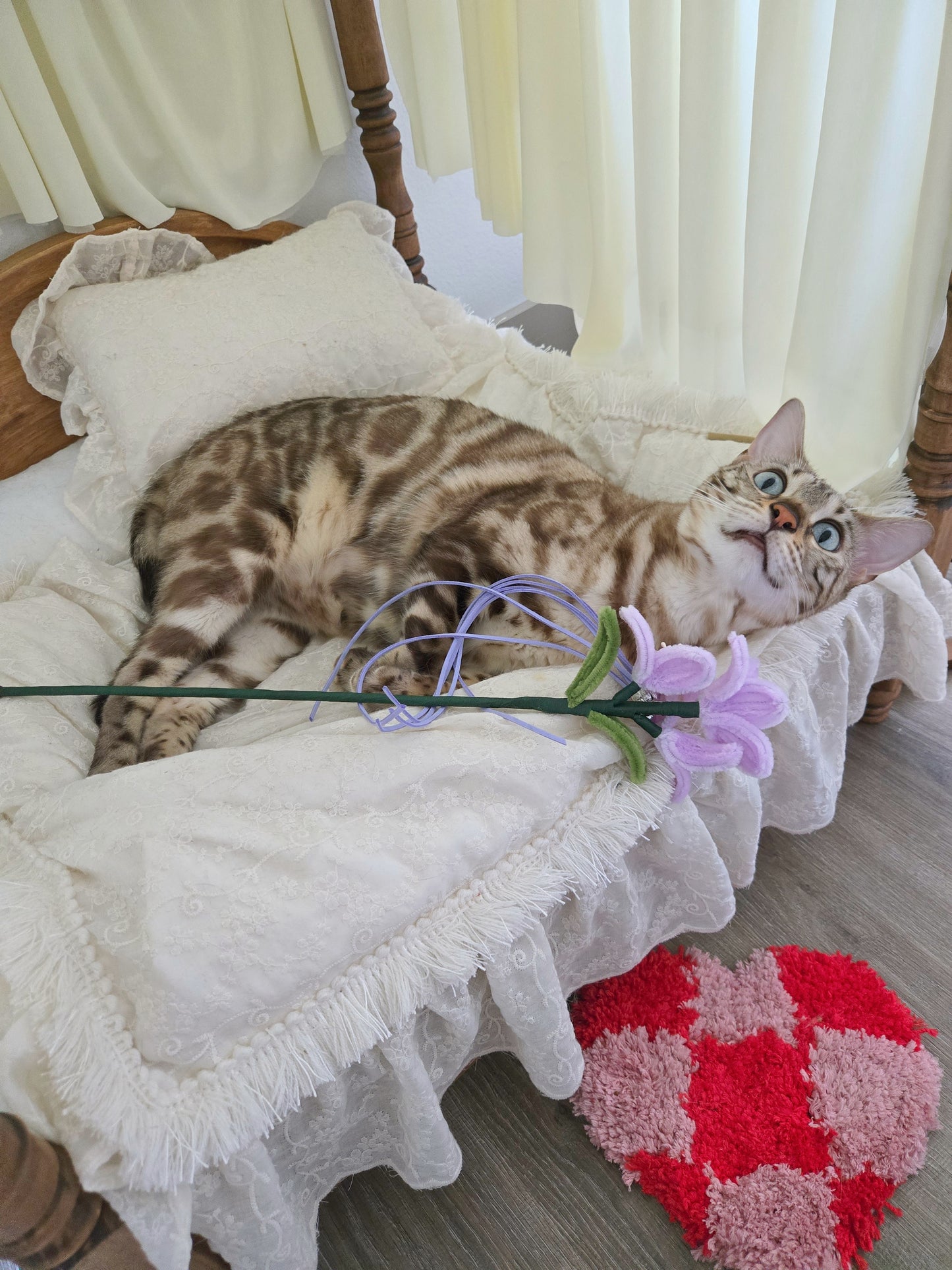 Purple Flower Pet Wand