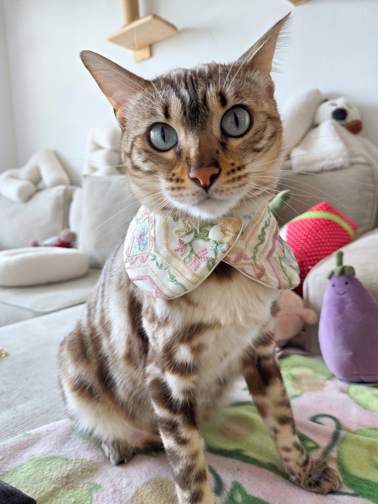 Ivory Garden Pet Bandana (2-way wear)