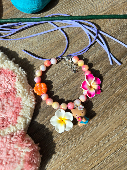 Suntanned Meowllo Kitty Pet Necklace