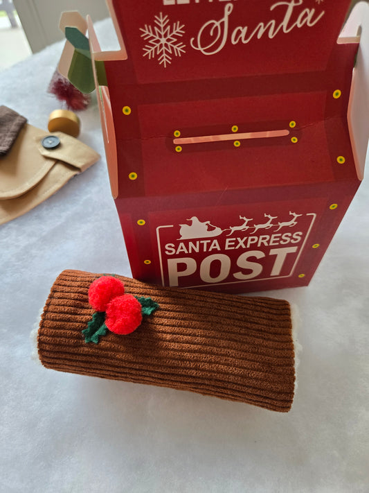 Log Cake Crinkle Catnip Toy