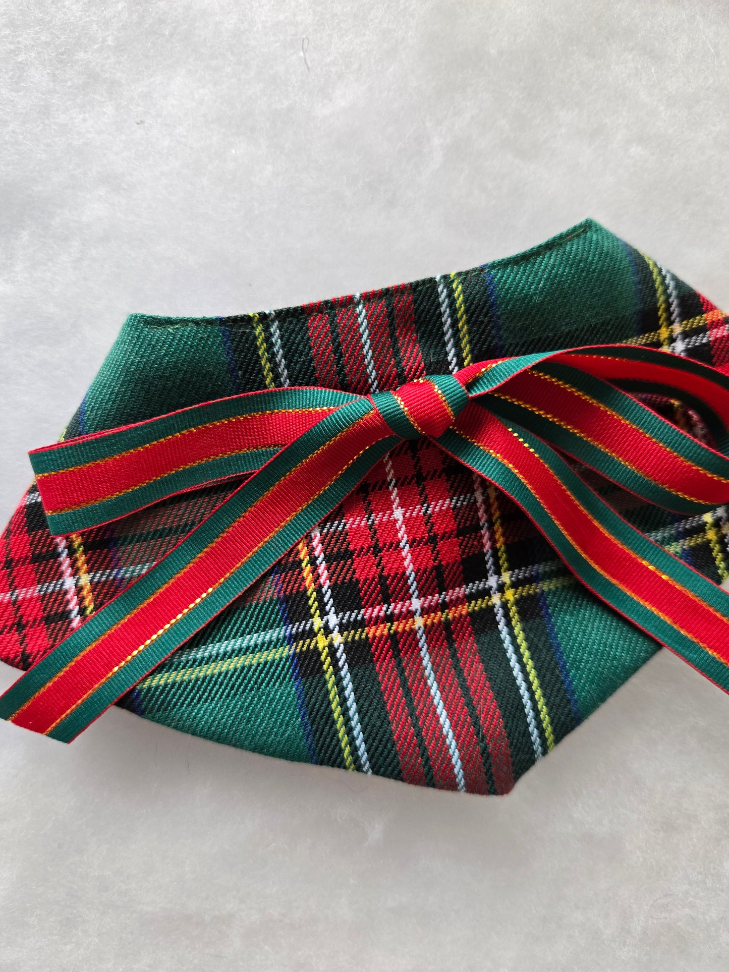 Holiday Tartan 4-way Pet Bandana