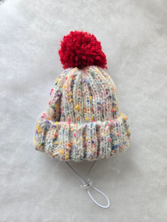 Après Ski Pompom Pet Beanie (pink)