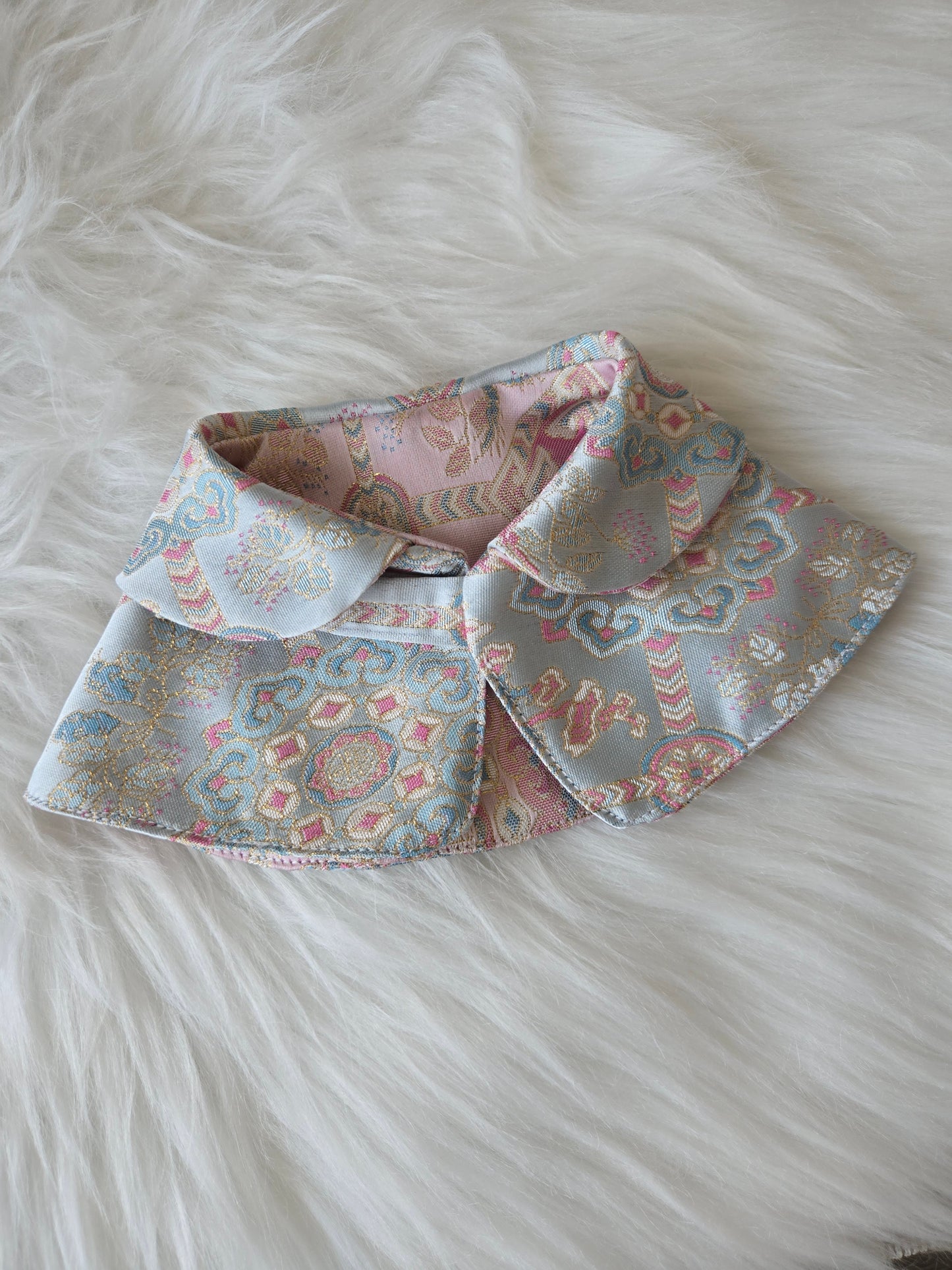 Dynasty Pavilion Silk Pet Bandana (reversible)