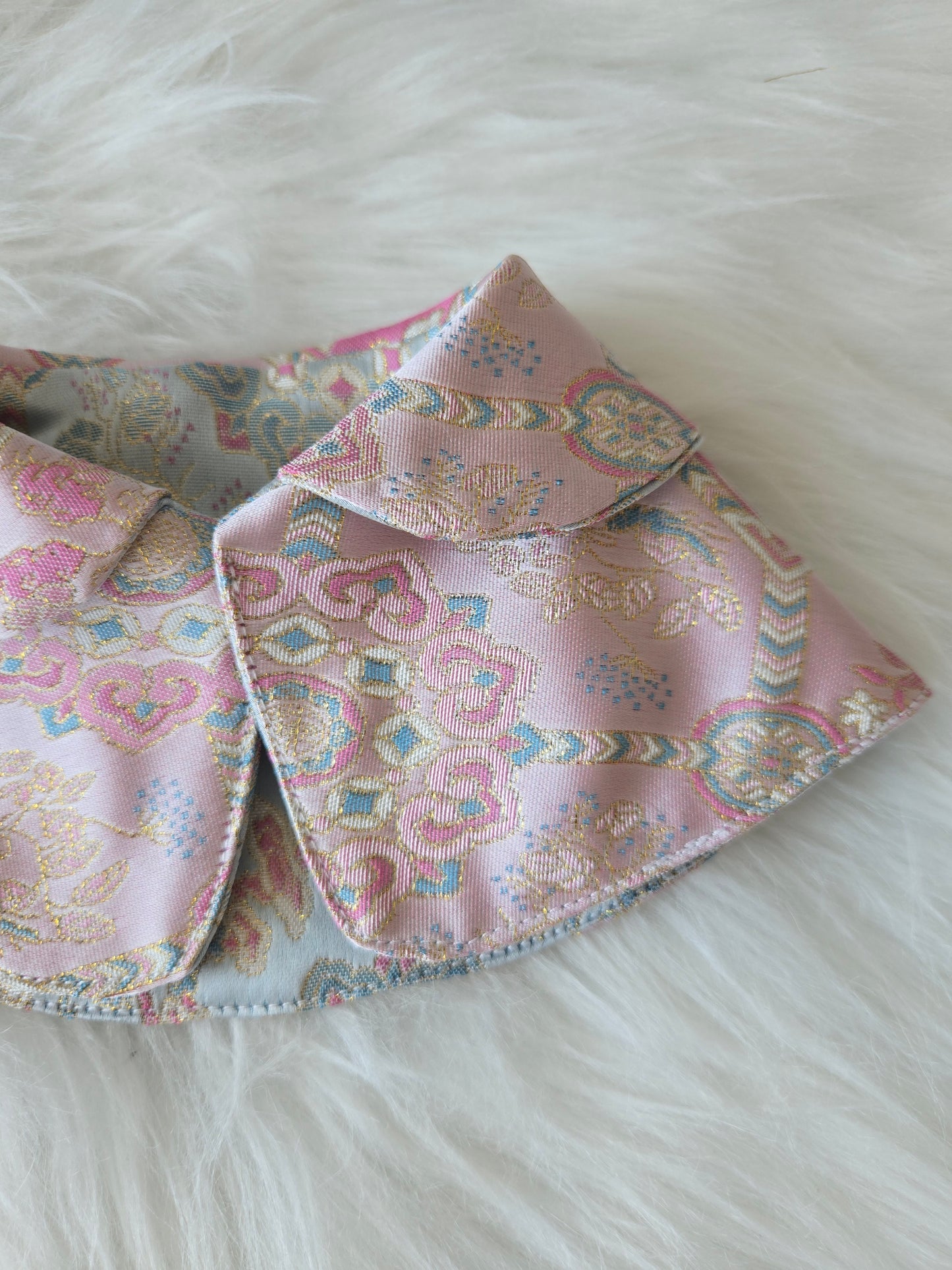 Dynasty Pavilion Silk Pet Bandana (reversible)