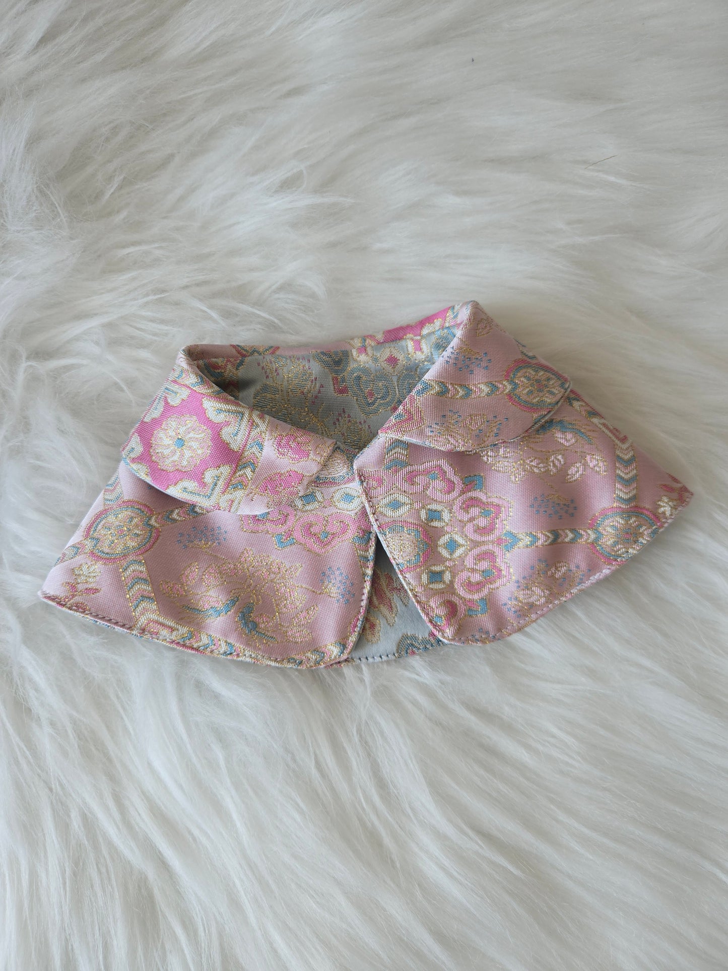 Dynasty Pavilion Silk Pet Bandana (reversible)