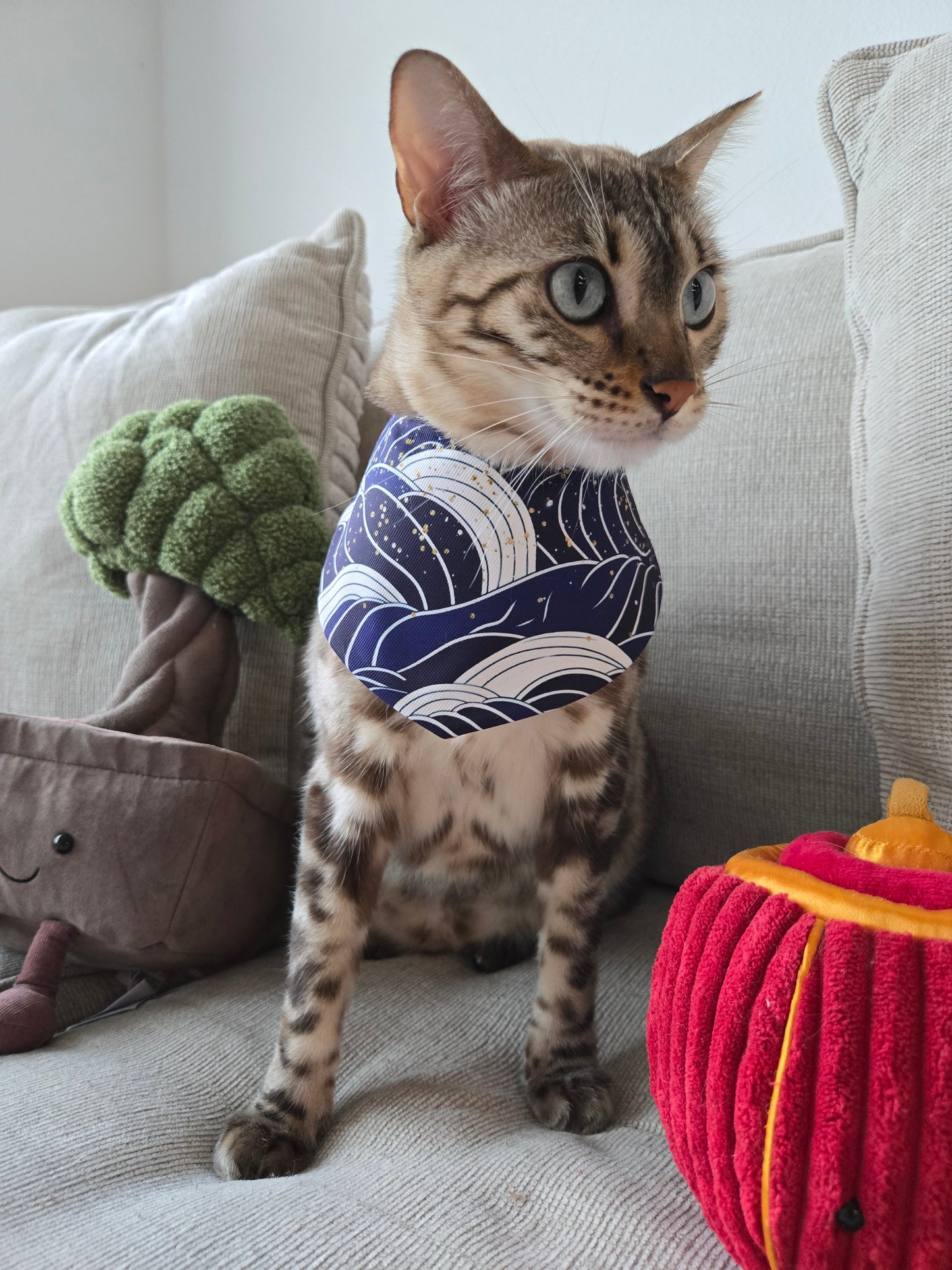 Prosperity Waves Pet Bandana (4-way wear)