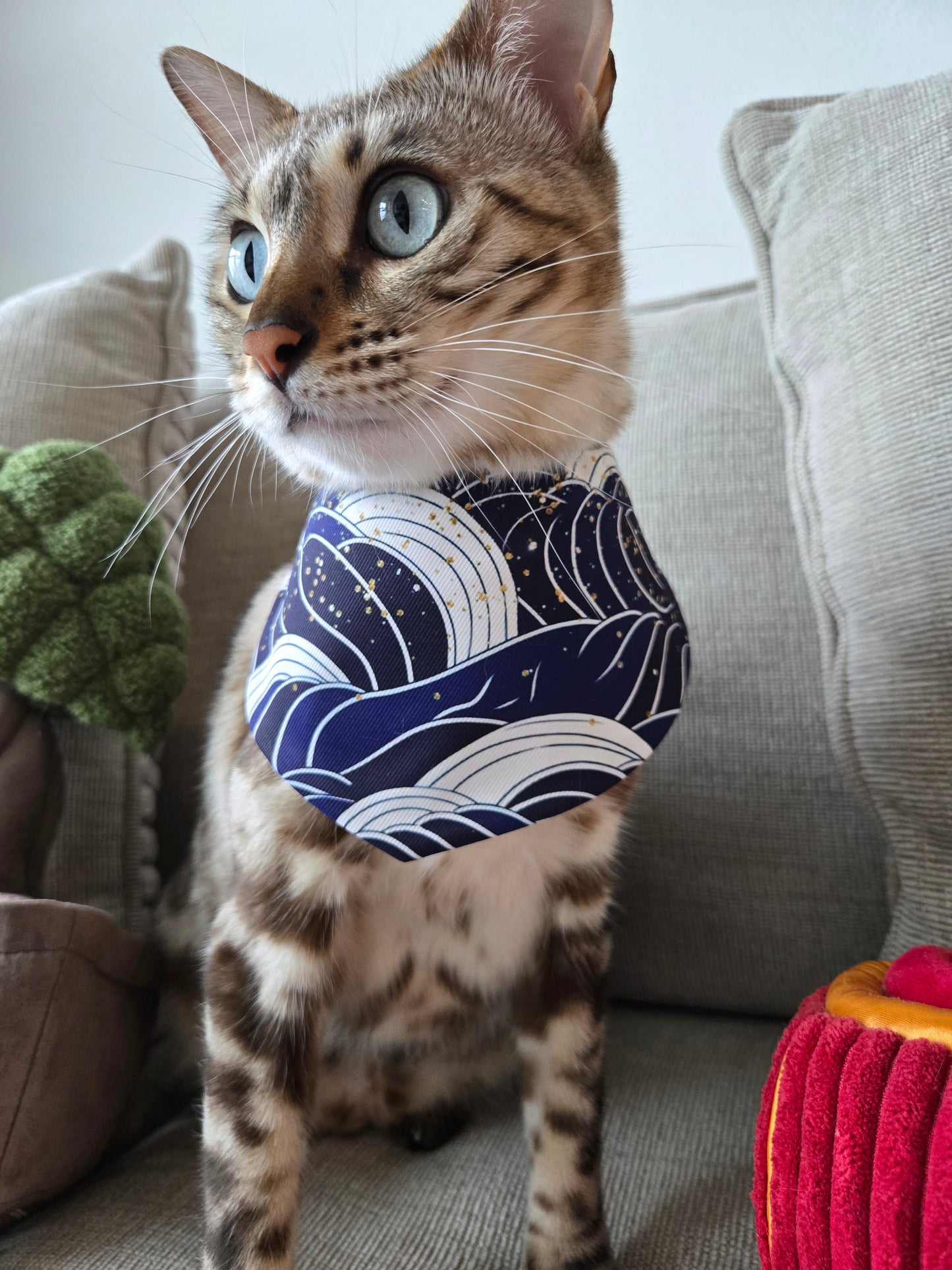 Prosperity Waves Pet Bandana (4-way wear)