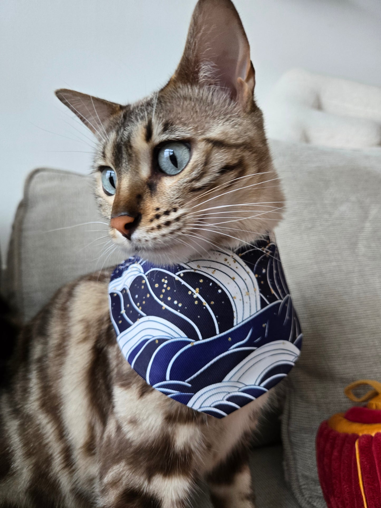 Prosperity Waves Pet Bandana (4-way wear)