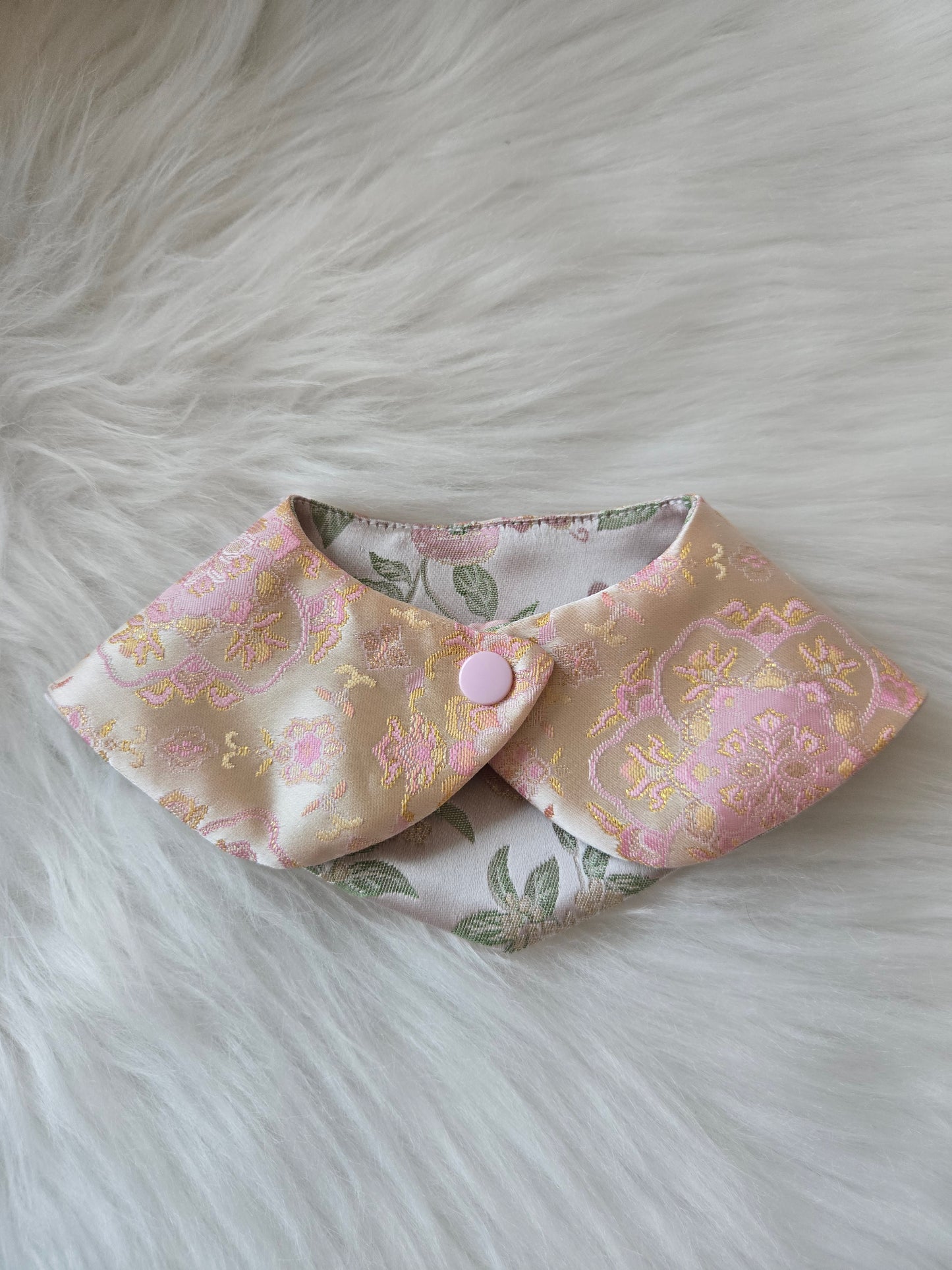 Hare in Bloom Silk Pet Bandana (4-way wear)