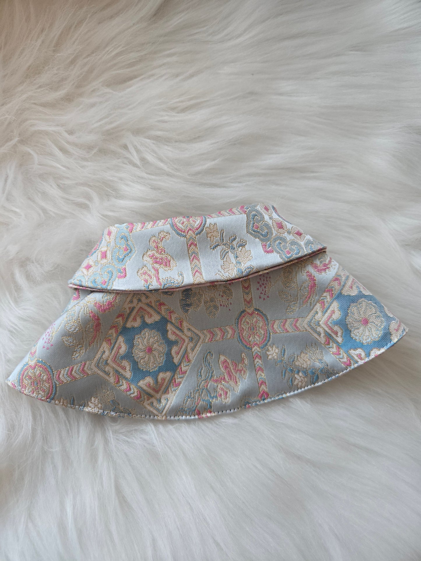 Dynasty Pavilion Silk Pet Bandana (reversible)