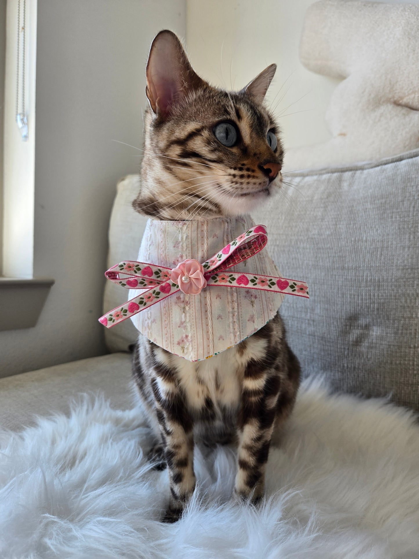 Violet Pet Bandana (4-way wear)