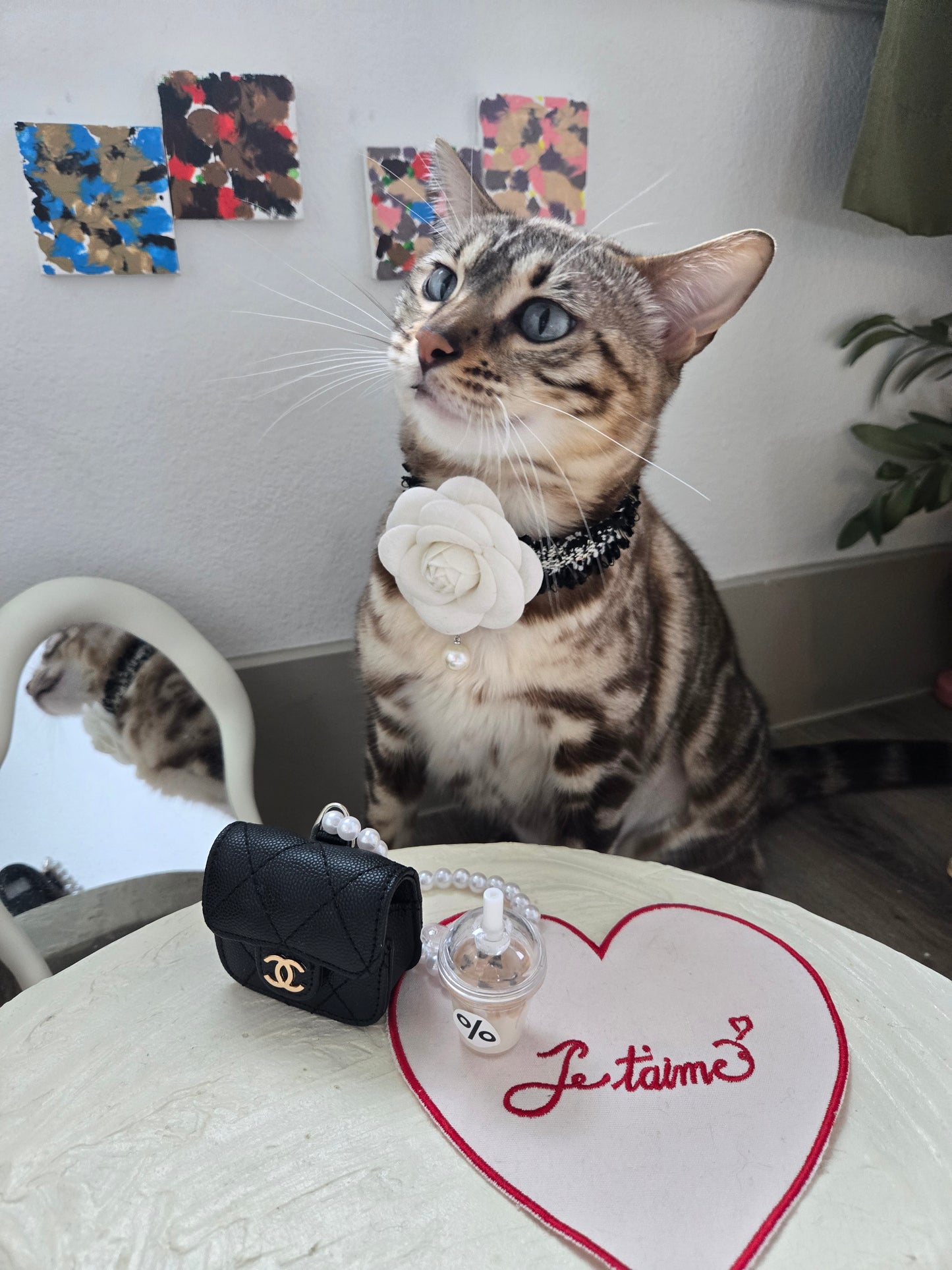 La Camélia Pet Necklace