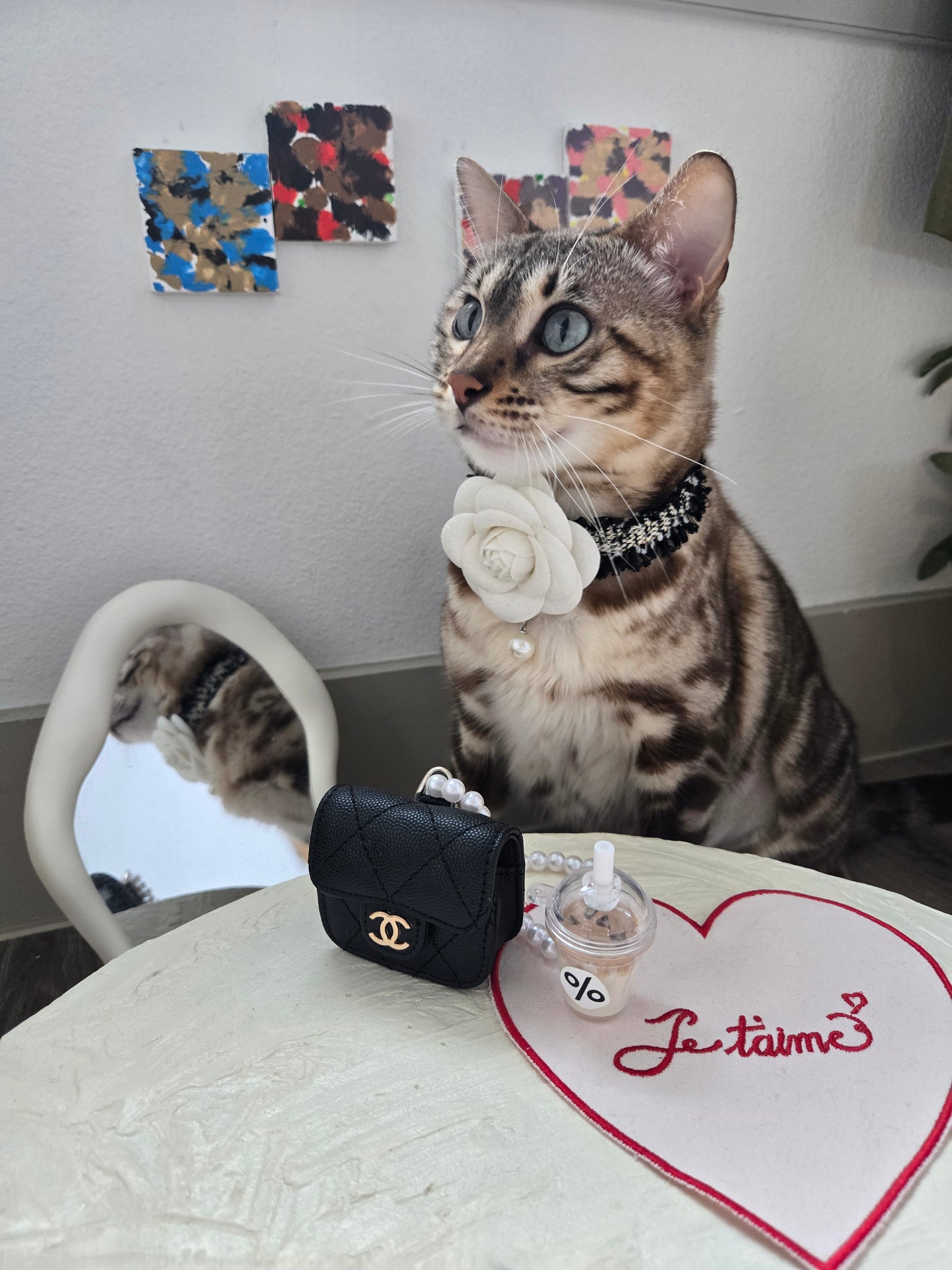 La Camélia Pet Necklace