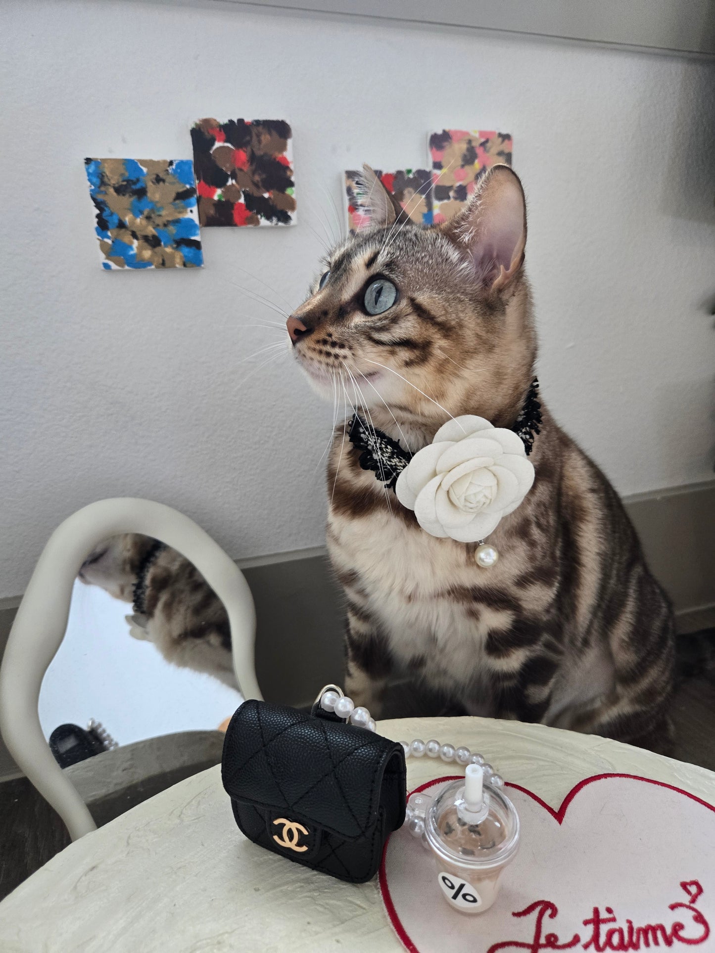 La Camélia Pet Necklace