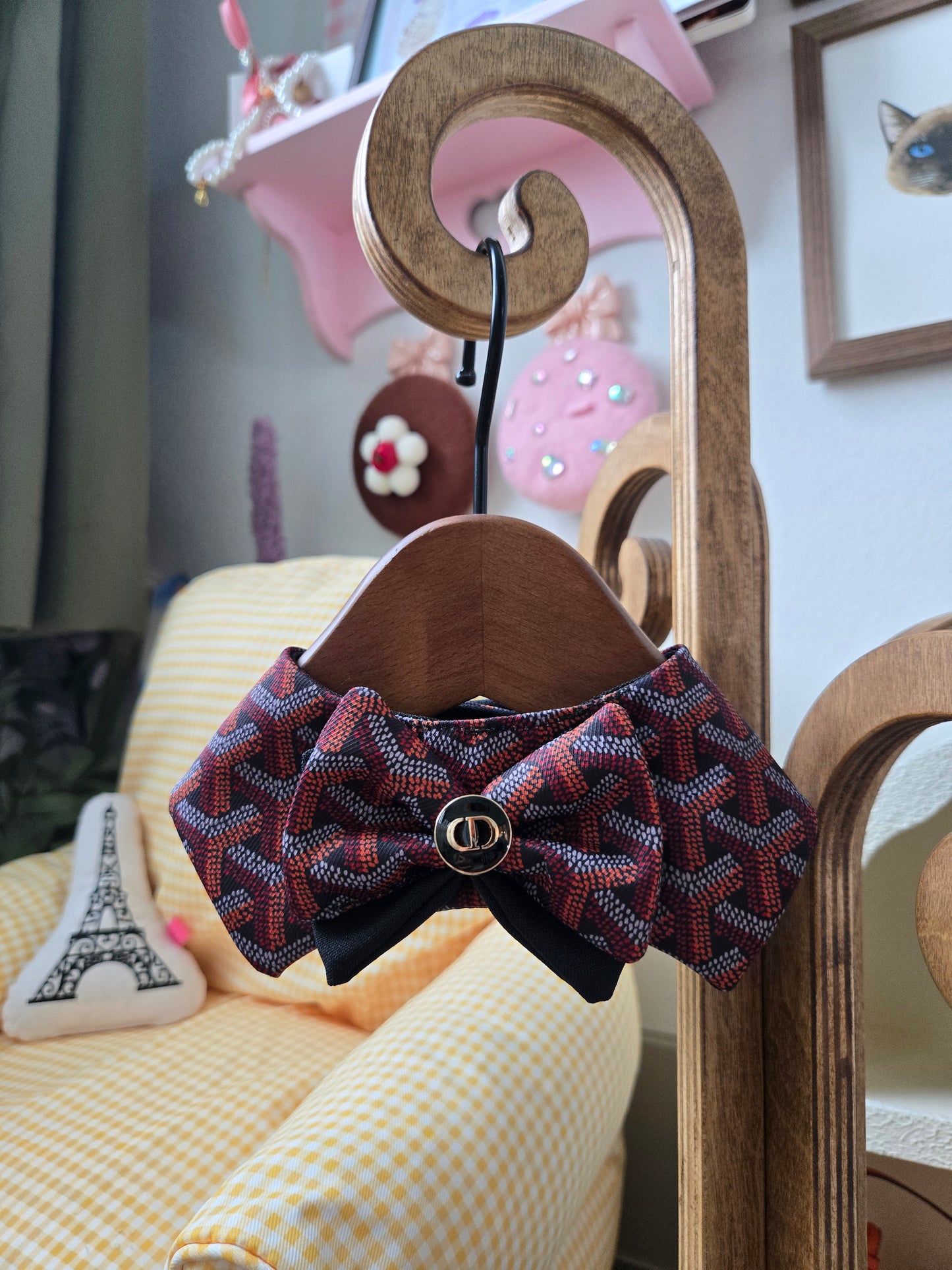 Grrryard Black tie Pet Bandana