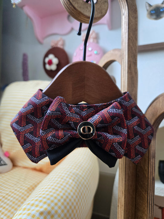 Grrryard Black tie Pet Bandana