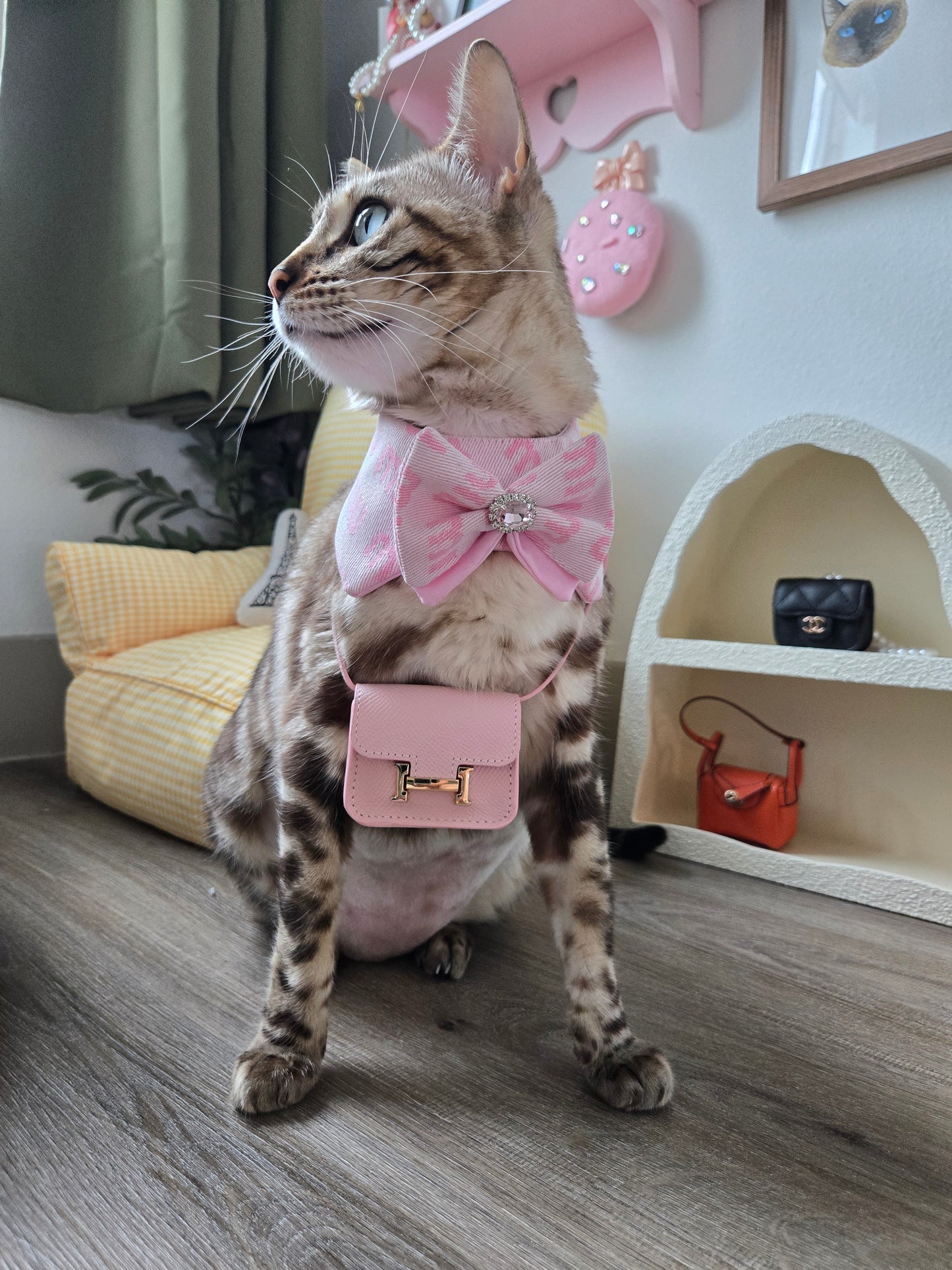 Miau Miau Pink Pet Bandana