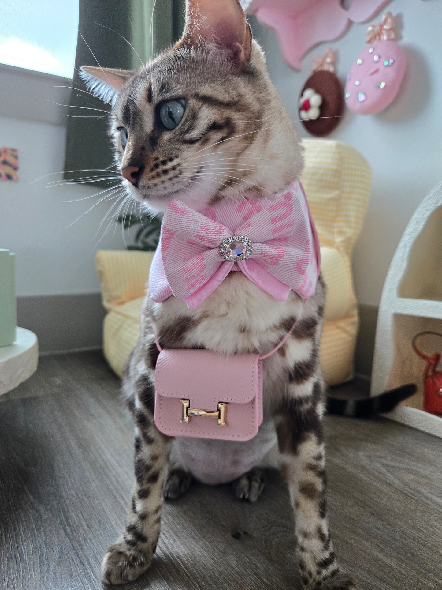 Miau Miau Pink Pet Bandana