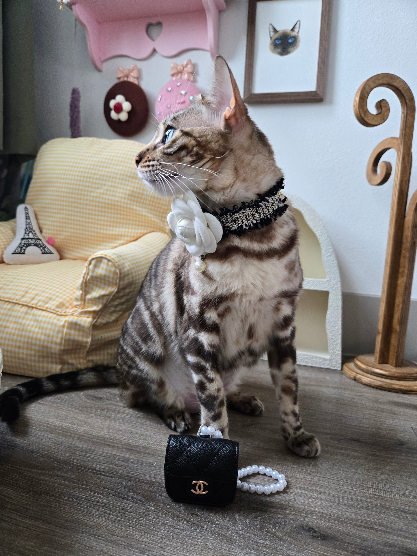 La Camélia Pet Necklace