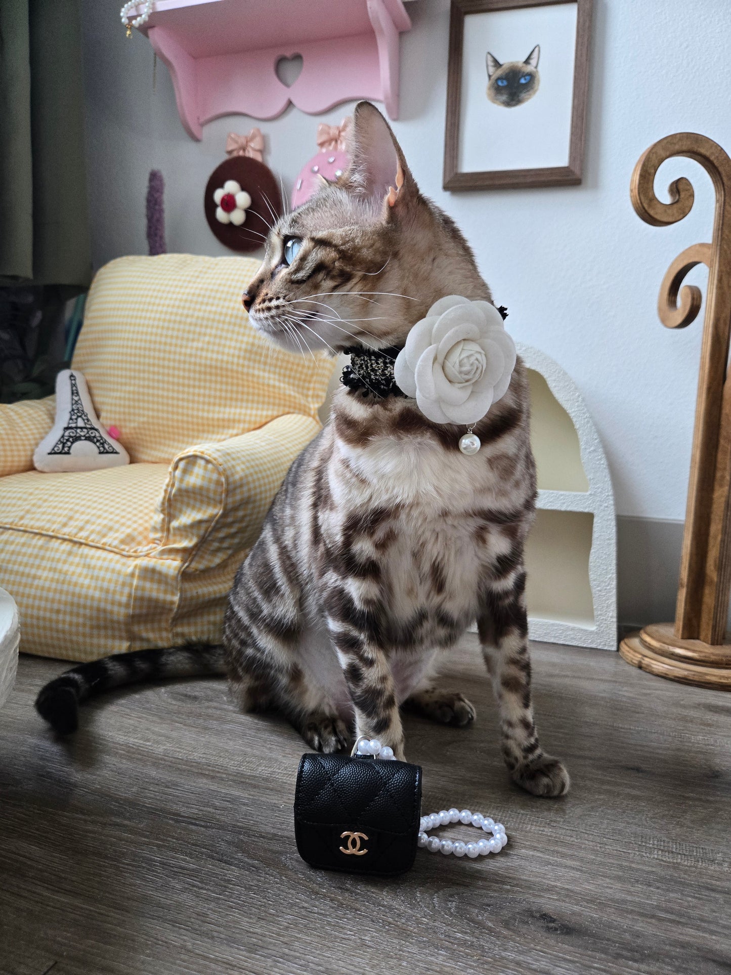 La Camélia Pet Necklace