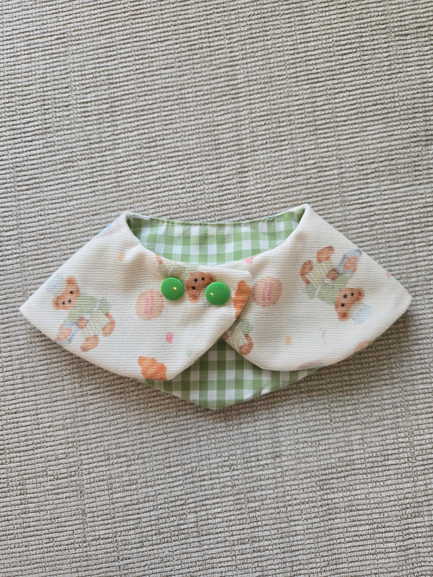 Teddy's picnic Pet Bandana (reversible 4-way wear)