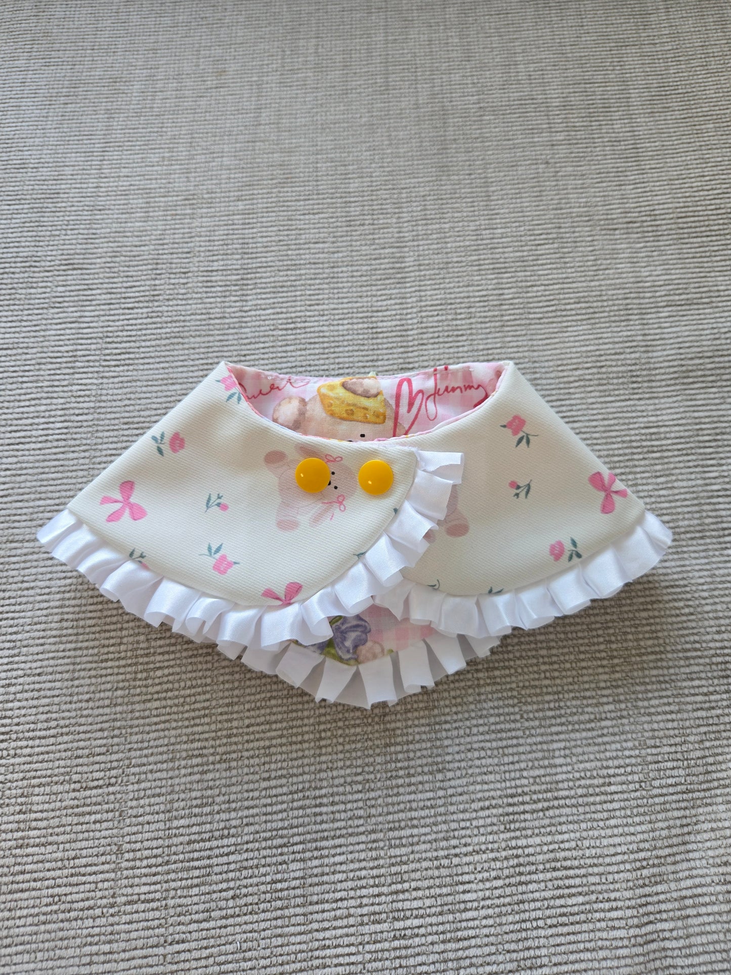 Tulip Garden Pet Bandana (reversible 4-way wear)