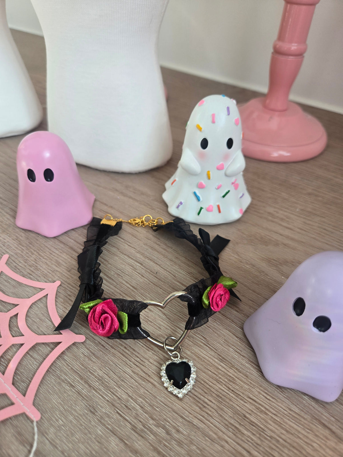 Le Midnight Heart Pet Necklace